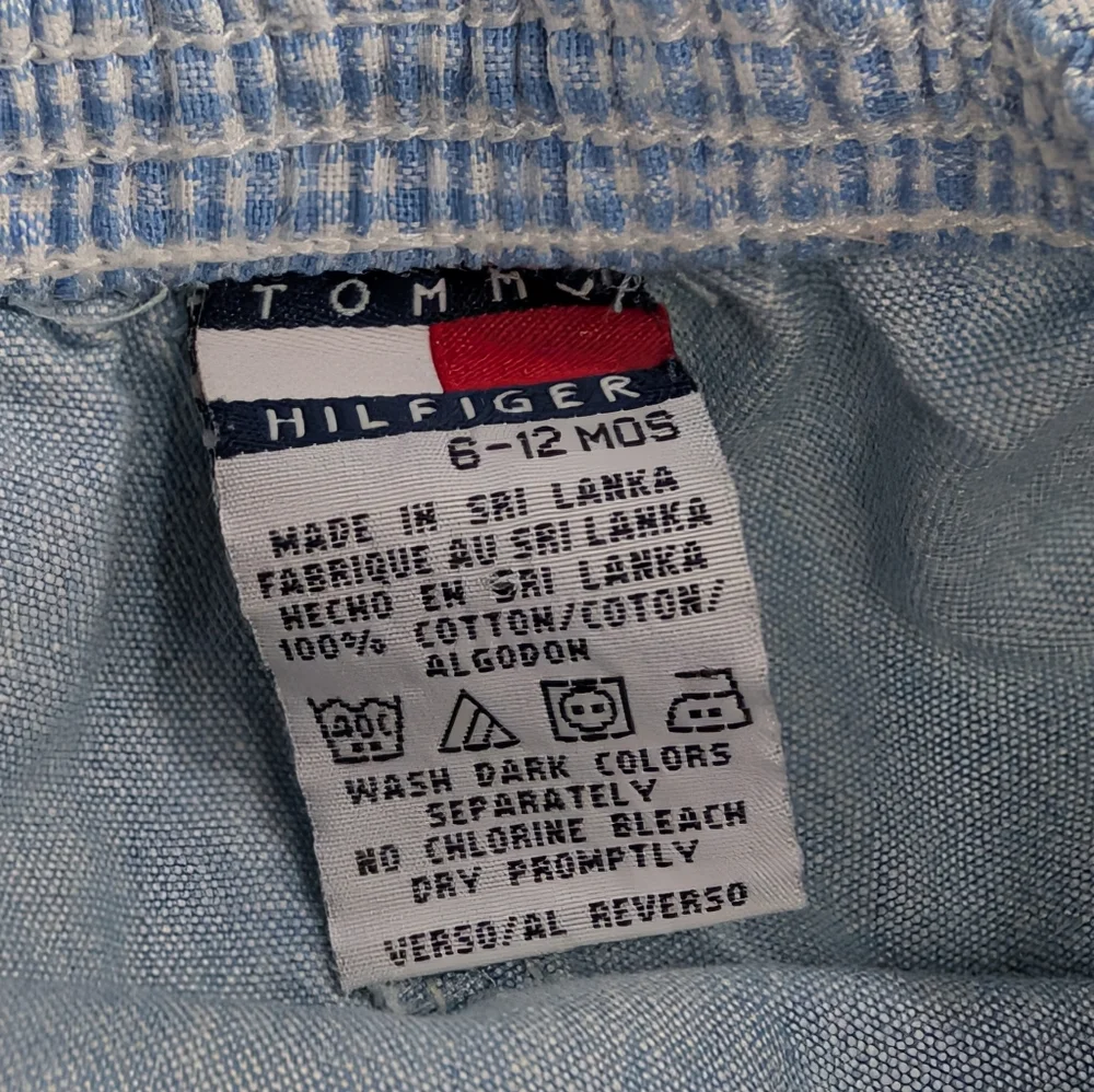 Vintage Tommy Hilfiger Baby Ruffle Denim Shorts | Size 6–12 Months Y2K